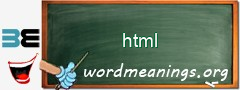 WordMeaning blackboard for html